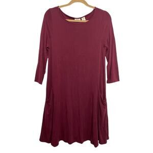 Sigrid Olson Mini Long Sleeve Dress Womens Medium Casual Minimalist Comfort